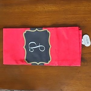 Brand new with tag "P" Santa belt monogrammed hand towel